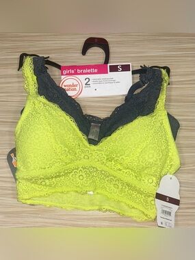Wonder Nation Girls Convertible Bralette 2 Pack